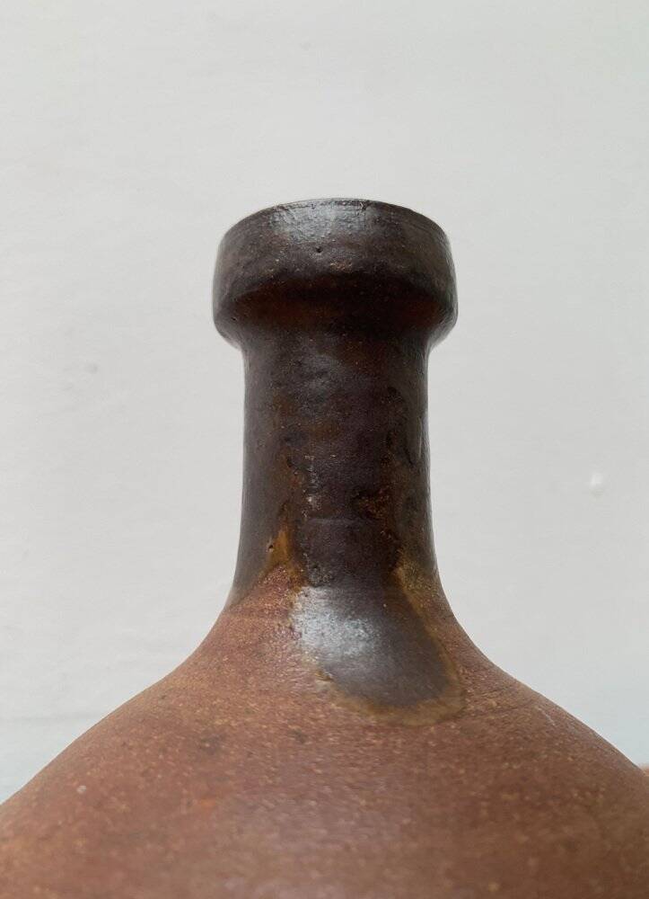 Mid-century German studio pottery vase by Melitta Teubner, 1960s.