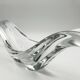 Monumental "Wave" coupe by Baccarat in solid crystal - 64 cm
