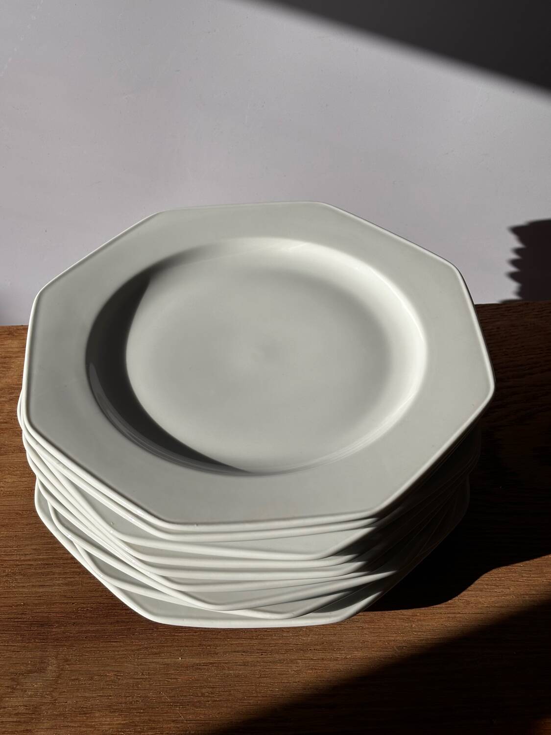 Vintage octagonal plates German porcelain