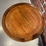 Wooden tripod pedestal table