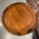 Wooden tripod pedestal table