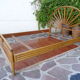 Double rattan bed 60s