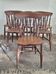 Ensemble antique de 6 chaises de salle à manger en chêne patiné de style ferme, 19e siècle