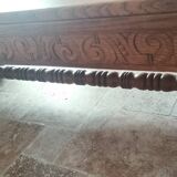 Rocaille table in carved solid oak