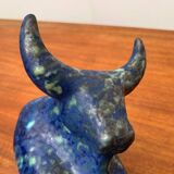 Ancient German sculpture Taurus in pottery by Otto Keramik.