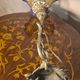Bronze art nouveau tulip lamp signed vianne 40x16 old elec ok