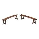 Brutalist Wabi Sabi Benches, France, 19th Century