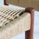 Set of 4 Paper Cord Danish Dining Chairs by Arne Hovmand-Olsen for Mogens Kold