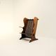 Antique Dutch Arts and Crafts Oak Hall Bench, Early 20th Century