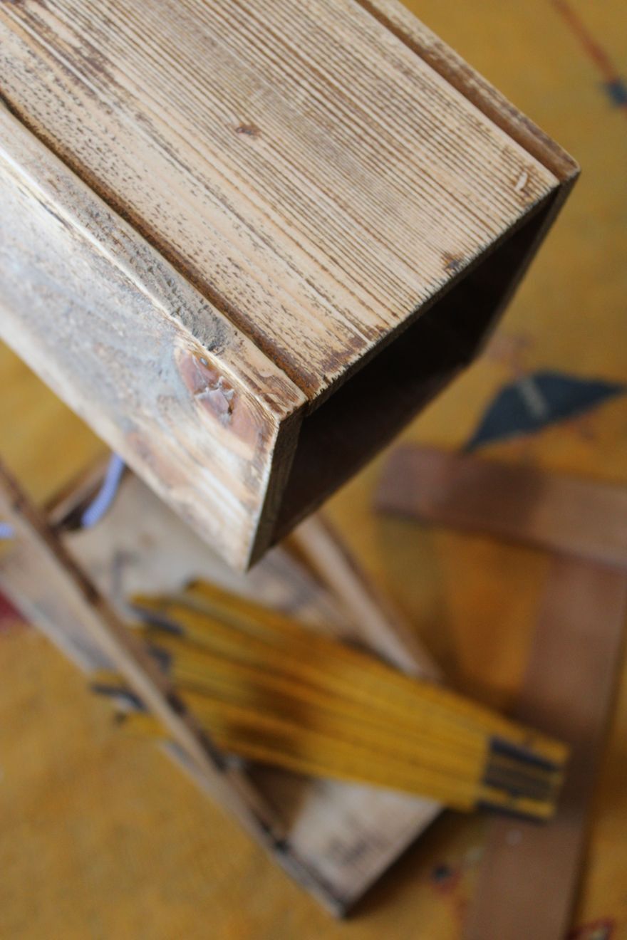 Lampe en bois