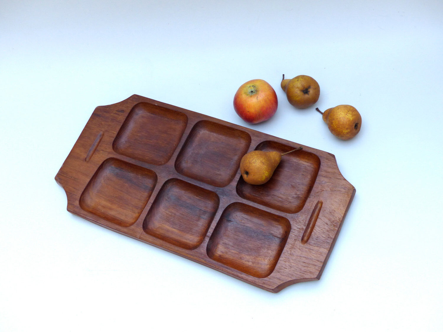 Vintage teak aperitif platter