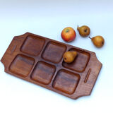 Vintage teak aperitif platter