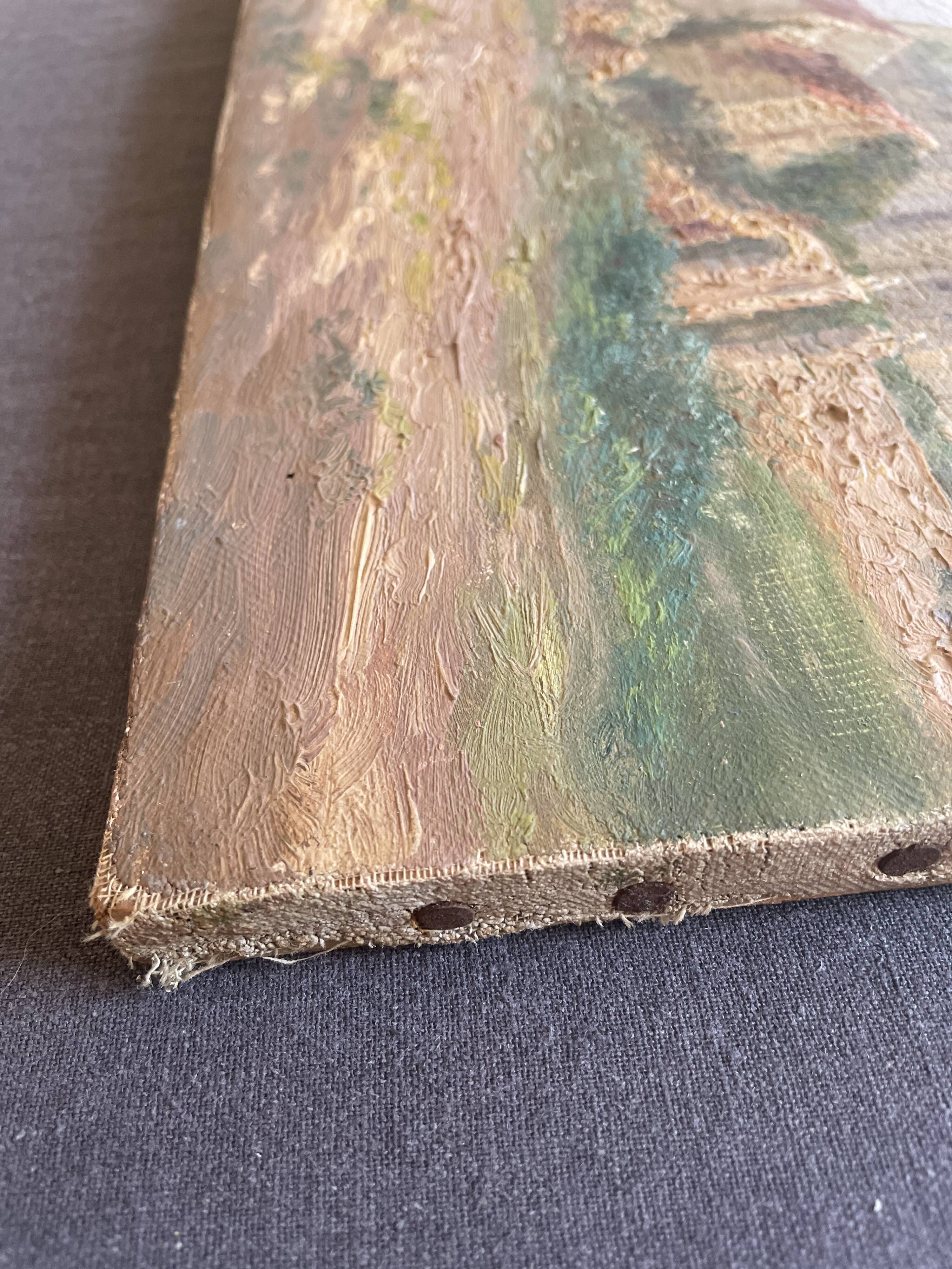 Huile sur toile paysage