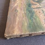 Oil on landscape canvas