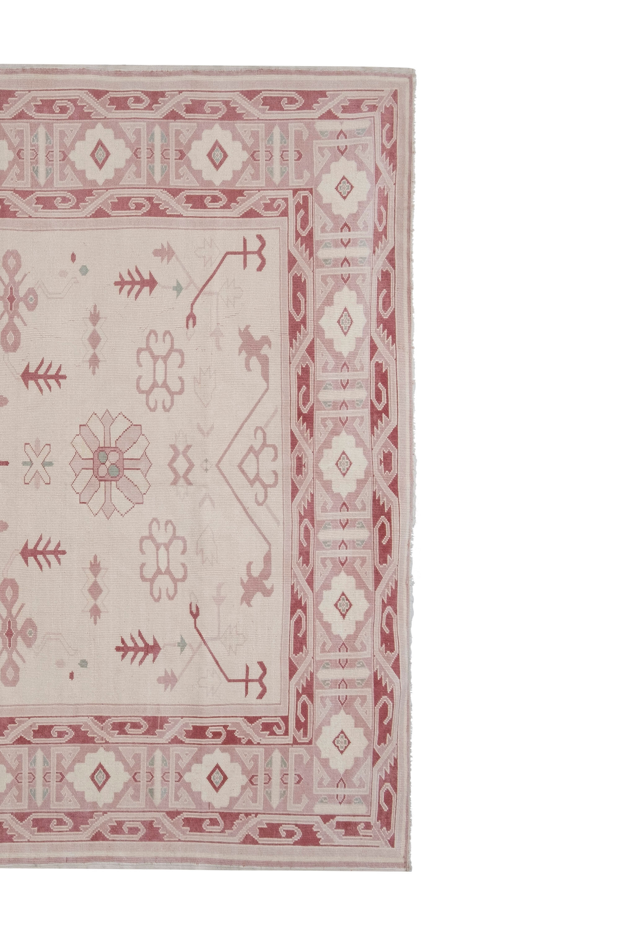Vintage Oversize Turkish Oushak Rug 196 x 240 cm