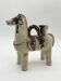 Ceramic candlestick horse, Sardinian, 1960s