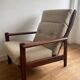 Vintage Scandinavian solid teak armchair