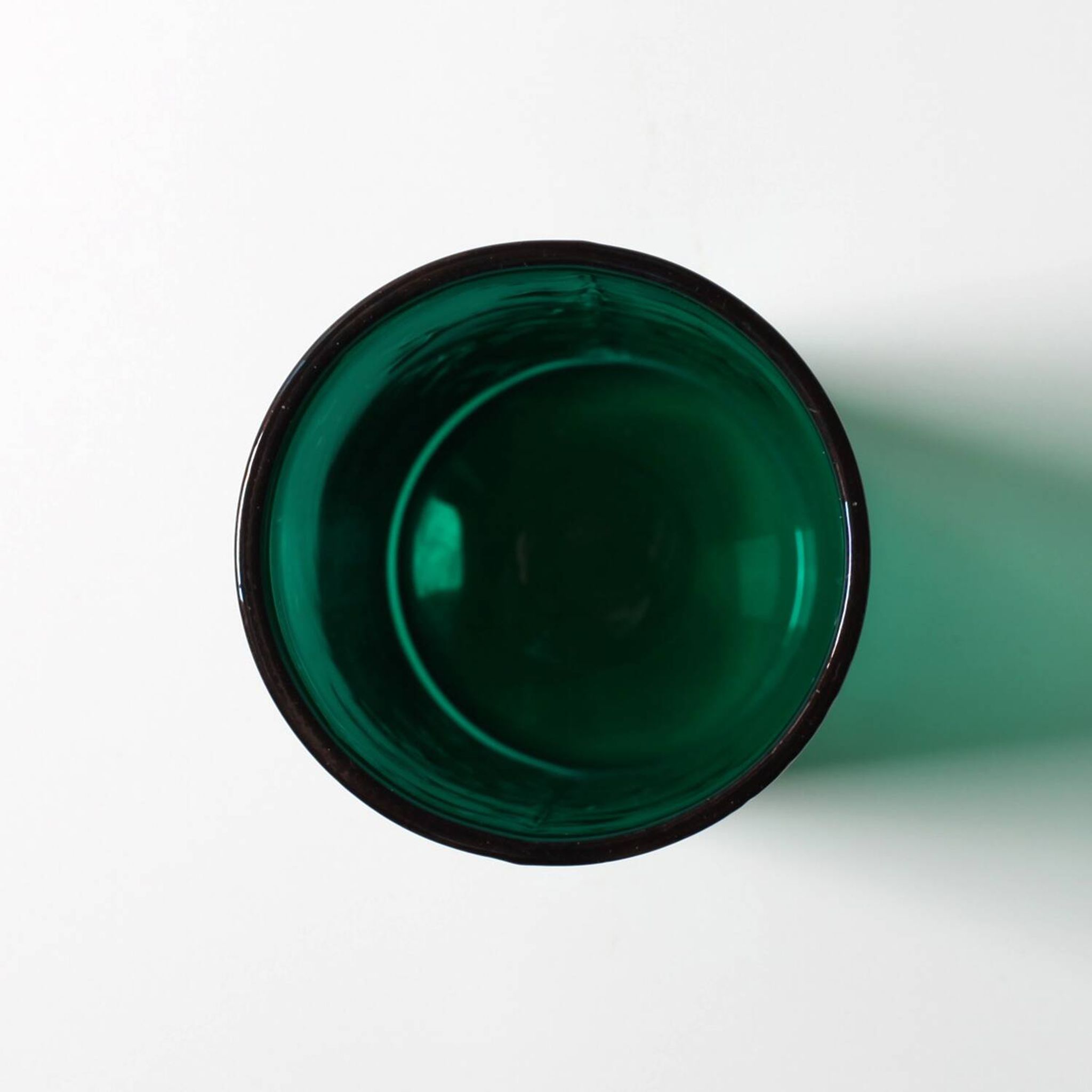 Green Mid-century Glass Vase Ek with Plant Pattern / Björkshults Glasbruk