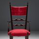High-back dining chairs by Aldo Tura, Italy, 1962