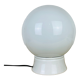Lamp opaline globe and ceramic wall or ceiling lamp