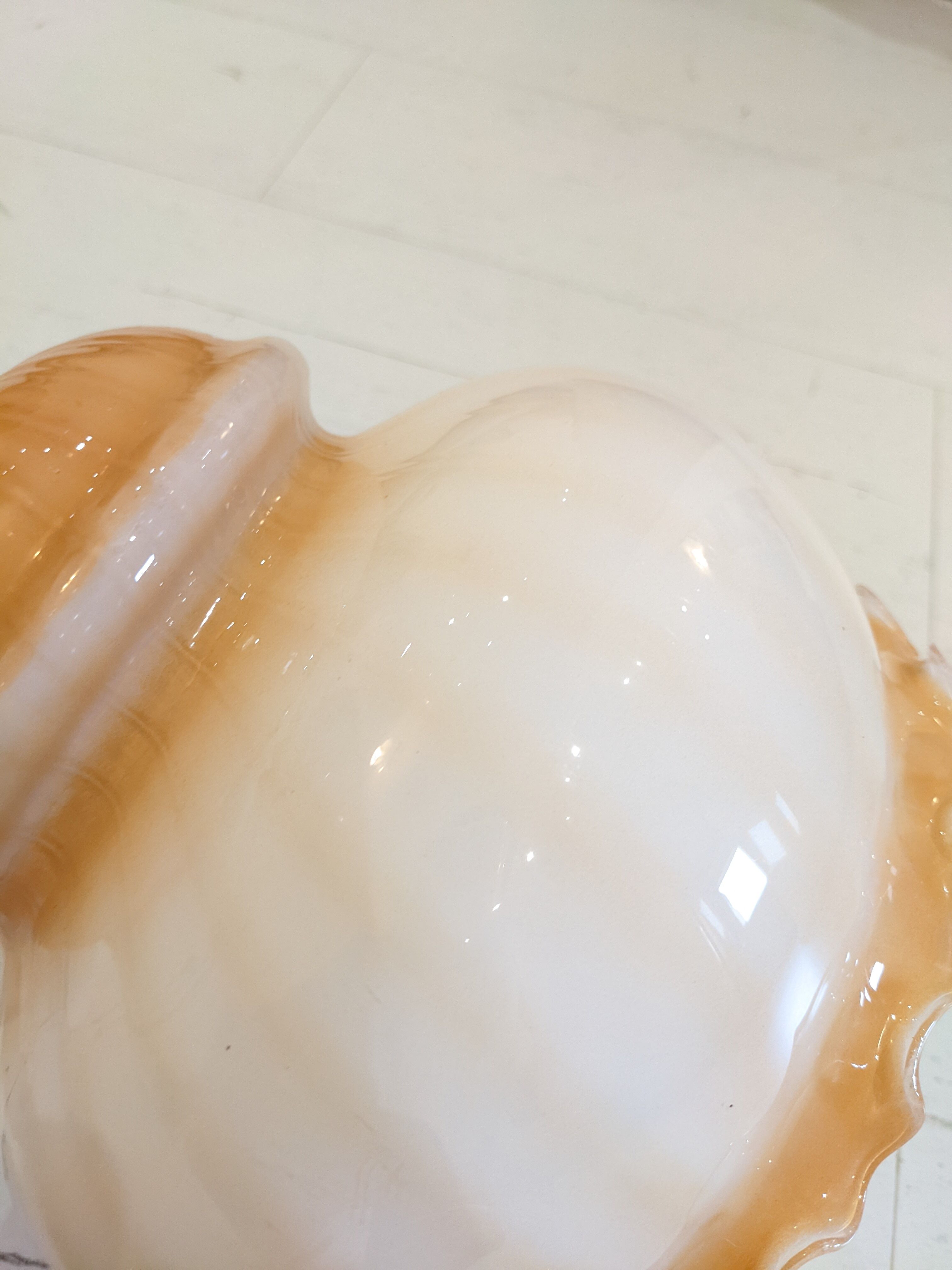 Pendant lampshade glass pendant lights retro old pink peach