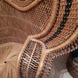 Fauteuil' Emmanuelle en rotin