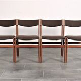 Set of 4 teak dining chairs by Erik Buch for Anderstrup 1950s