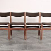 Set de 4 chaises de salle à manger en teck par Erik Buch pour Anderstrup 1950s