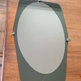 Double shade mirror 43x66 vintage 1970