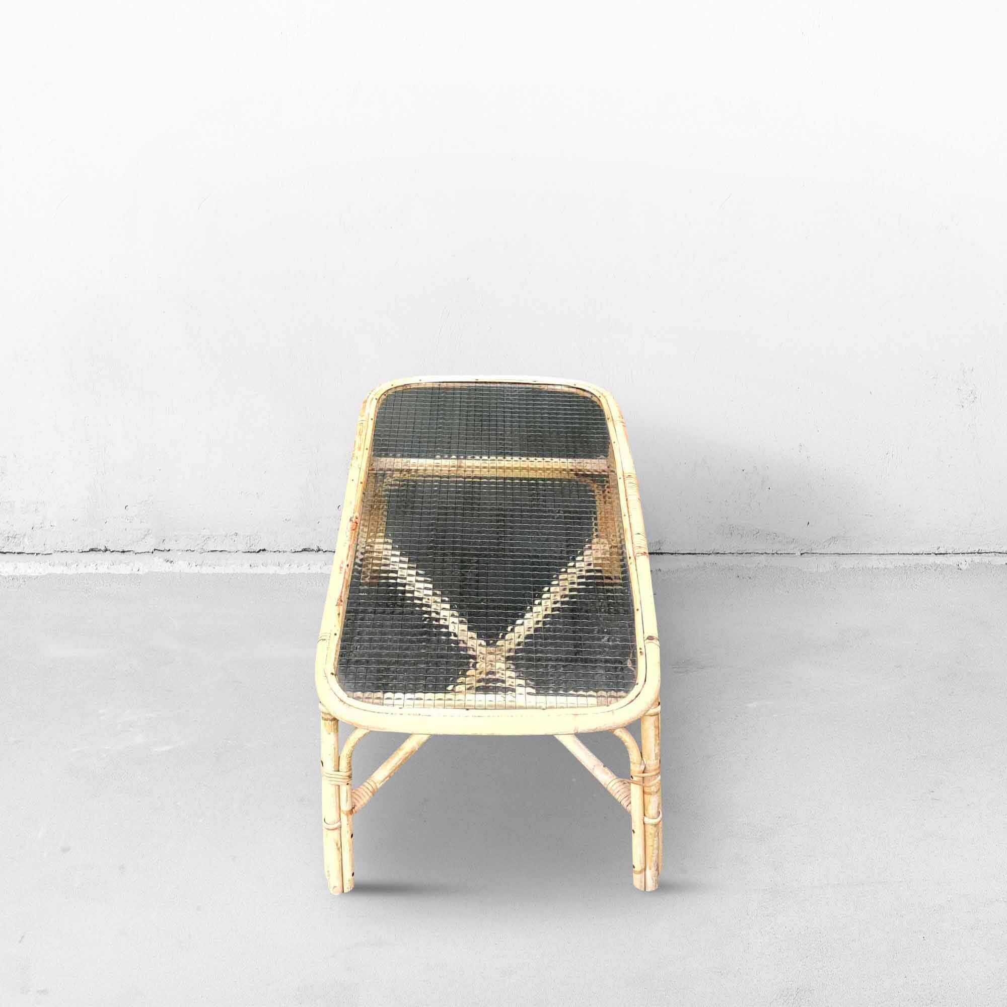 Vintage Bamboo Coffee Table
