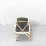 Table basse en bambou vintage