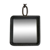 Miroir en métal indus 19x34cm