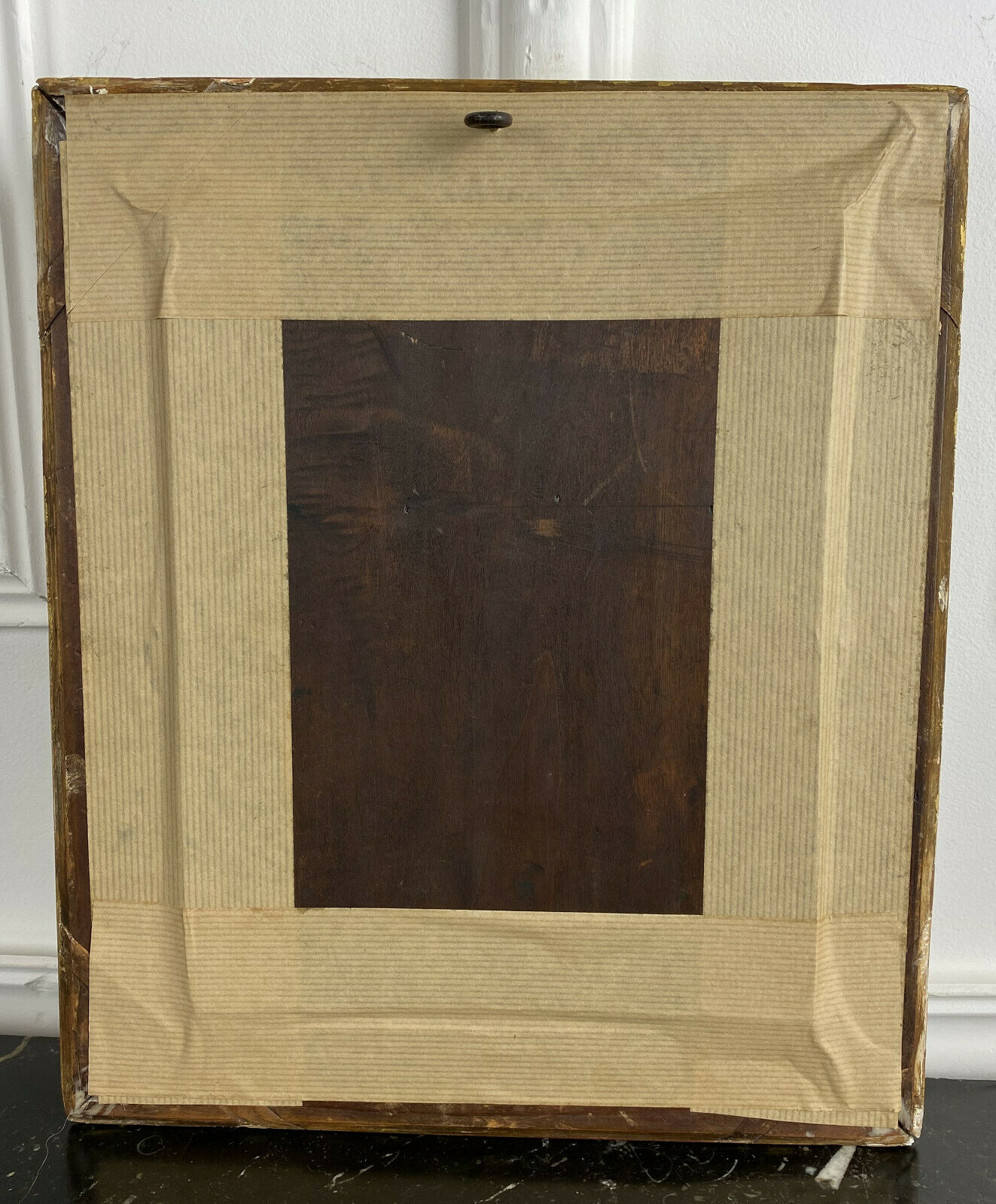 Oil on panel table from the early 19th century