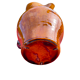 Carafe in ochre and maron sandstone
