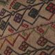 Vintage Turkish kilim, handwoven, 175x203 cm.