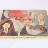 Vintage Jigsaw puzzle Poor Teddy by Arrow games, 1960s