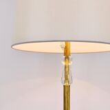 Bakalowits floor lamp from Vienna in solid brass with a glass handle, Austria, 1950s.