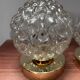 Pair of Scandinavian glass globe wall lights