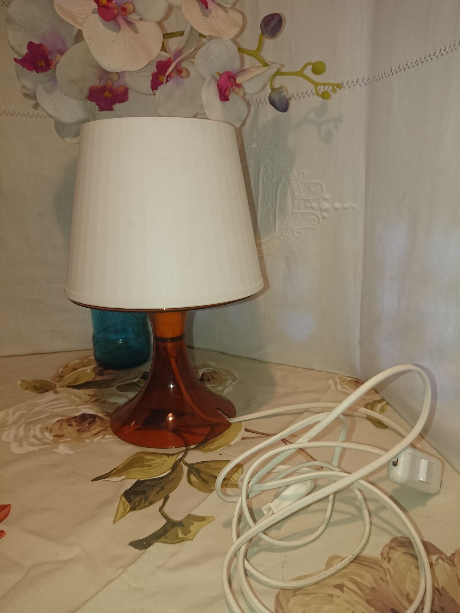 BEDSIDE LAMP IKEA YEARS 1990 MODEL LAMPAN COLOR ORANGE