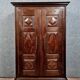 Burgundy valet cabinet from the Louis XIII period in solid oak circa 1700