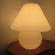 Mushroom lamp XXL Italian in white opaline 70s 80s