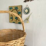 Round rattan basket 35 cm diameter