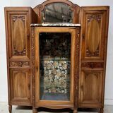 Art Deco buffet in solid walnut, 20th century.