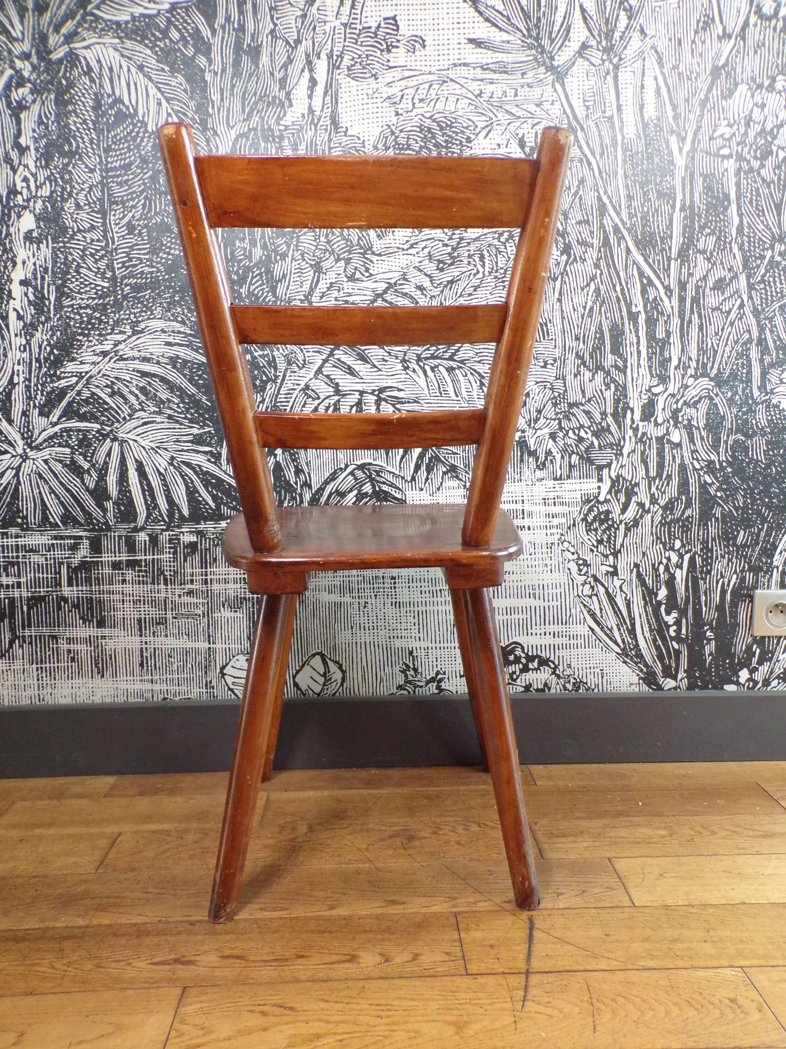 Wooden chair by Adolf Gustav Schneck for Tubingen