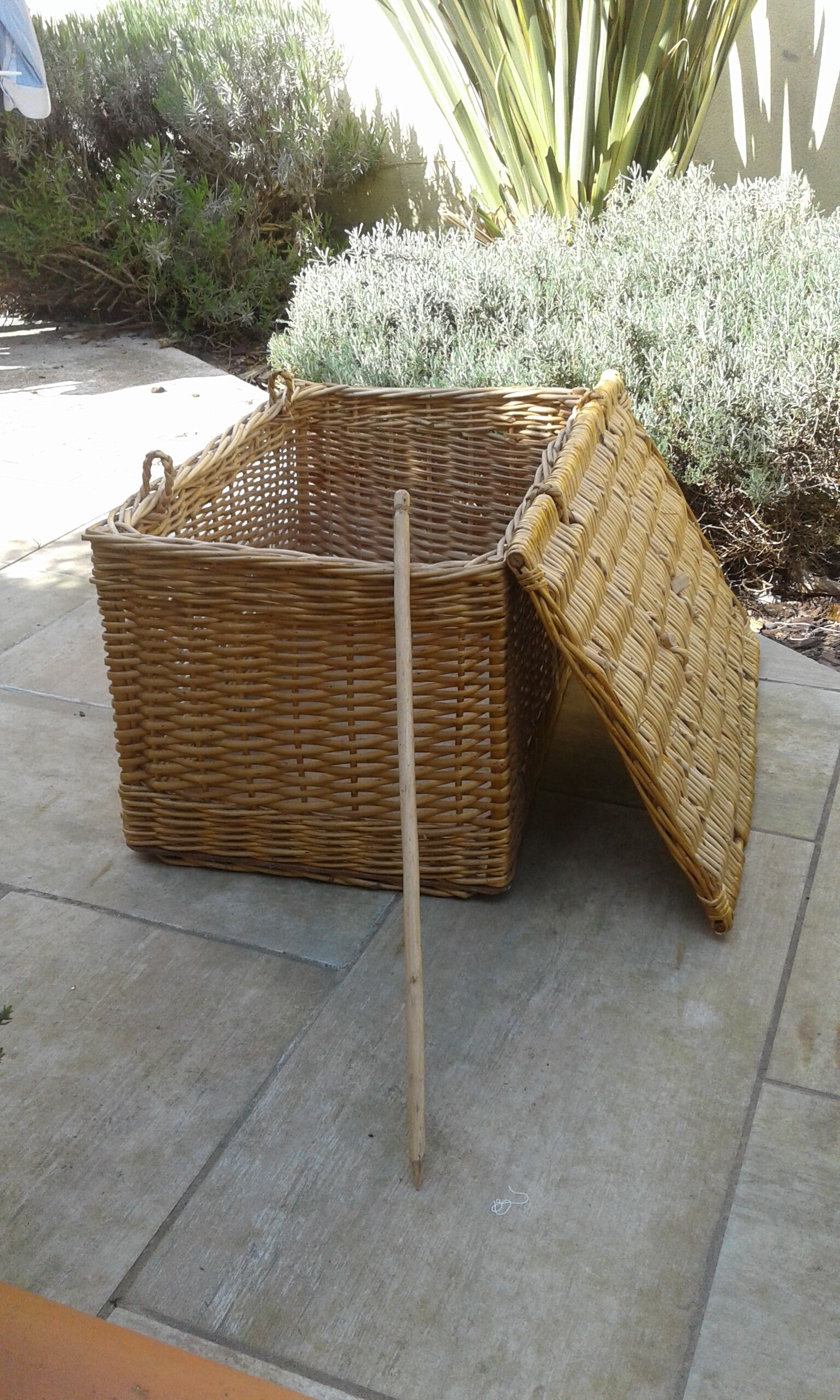 Pretty Wicker Malle. Vintage.