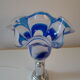 Vintage blue glass lamp Mazzega