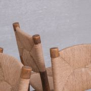 Set of Four Charlotte Perriand Bauche Chairs No.19 Model ed. BCB