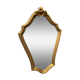 Wooden mirror painted gold