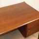Vintage desk by Wilhelm Renz in double-sided teak, 1960s