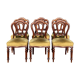 Suite de six chaises d’époque XIX eme en acajou